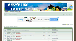 Desktop Screenshot of faithfreedom.getforum.org